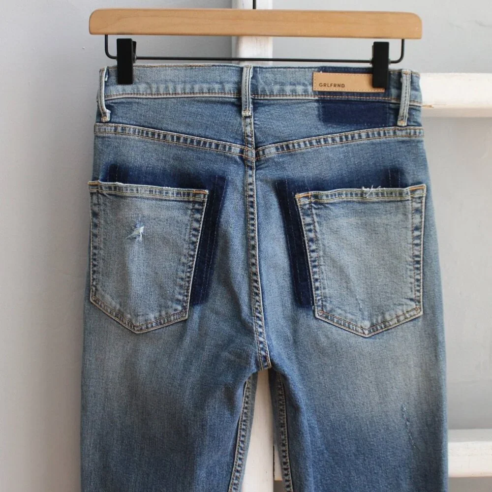 GRLFRND Kendall Super Stretch High Rise Skinny Jeans Blue Duran Size 27 - Picture 5 of 10